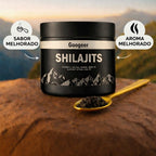 Shilajit do Himalaia, pote de 50 g com colher medidora
